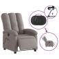 Preview: Massagesessel Elektrisch Taupe Stoff