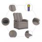 Preview: Massagesessel Elektrisch Taupe Stoff