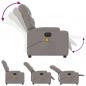 Preview: Massagesessel Elektrisch Taupe Stoff