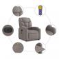 Preview: Massagesessel Elektrisch Taupe Stoff