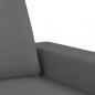 Preview: Sessel mit Hocker Dunkelgrau 60 cm Stoff