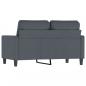 Preview: 2-Sitzer-Sofa Dunkelgrau 120 cm Samt