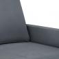 Preview: 2-Sitzer-Sofa Dunkelgrau 120 cm Samt