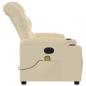 Preview: Massagesessel Elektrisch Creme Stoff