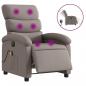 Preview: Massagesessel Elektrisch Taupe Stoff