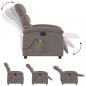 Preview: Massagesessel Elektrisch Taupe Stoff