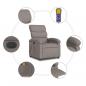 Preview: Massagesessel Elektrisch Taupe Stoff