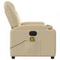 Preview: Massagesessel Elektrisch Creme Stoff