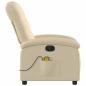 Preview: Massagesessel Elektrisch Creme Stoff