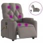 Preview: Massagesessel Elektrisch Taupe Stoff