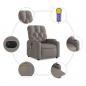 Preview: Massagesessel Elektrisch Taupe Stoff