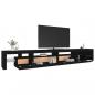 Preview: TV-Schrank mit LED-Leuchten Schwarz 290x36,5x40 cm