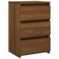 Preview: Nachttische 2 Stk. Braun Eiche 40x35x62,5 cm Holzwerkstoff