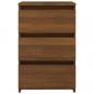 Preview: Nachttische 2 Stk. Braun Eiche 40x35x62,5 cm Holzwerkstoff