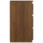 Preview: Nachttische 2 Stk. Braun Eiche 40x35x62,5 cm Holzwerkstoff