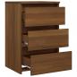 Preview: Nachttische 2 Stk. Braun Eiche 40x35x62,5 cm Holzwerkstoff