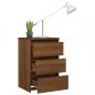 Preview: Nachttische 2 Stk. Braun Eiche 40x35x62,5 cm Holzwerkstoff