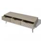 Preview: TV-Schrank mit 3 Schubladen 120x40x36 cm Grau