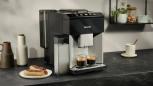 Preview: Siemens TQ513D01 EQ500 Kaffeevollautomat, 1500 W, Wassertank 1,9 L, TFT-Display, Klavierlack schwarz/ Daylight silver