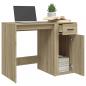 Preview: Schreibtisch Sonoma-Eiche 100x49x75 cm Holzwerkstoff