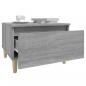 Preview: Beistelltische 2 Stk. Grau Sonoma 50x46x35 cm Holzwerkstoff