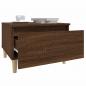 Preview: Beistelltische 2 Stk. Braun Eiche 50x46x35 cm Holzwerkstoff