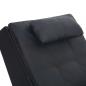 Preview: Massage Chaiselongue mit Kissen Schwarz Kunstleder