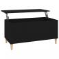 Preview: Couchtisch Schwarz 90x44,5x45 cm Holzwerkstoff