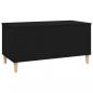 Preview: Couchtisch Schwarz 90x44,5x45 cm Holzwerkstoff