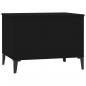 Preview: Couchtisch Schwarz 60x44,5x45 cm Holzwerkstoff