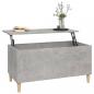 Preview: Couchtisch Betongrau 90x44,5x45 cm Holzwerkstoff