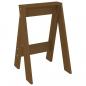 Preview: Hocker 2 Stk. Honigbraun 40x40x60 cm Massivholz Kiefer