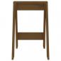 Preview: Hocker 2 Stk. Honigbraun 40x40x60 cm Massivholz Kiefer