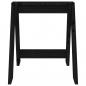 Preview: Hocker 2 Stk. Schwarz 40x40x45 cm Massivholz Kiefer