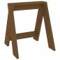 Preview: Hocker 2 Stk. Honigbraun 40x40x45 cm Massivholz Kiefer