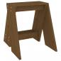 Preview: Hocker 2 Stk. Honigbraun 40x40x45 cm Massivholz Kiefer