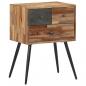 Preview: ARDEBO.de - Nachttisch 47x31,5x60 cm Massivholz Teak