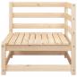 Preview: Gartensofa 3-Sitzer Massivholz Kiefer