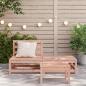 Preview: Gartensofa ohne Armlehnen mit Hocker Massivholz Douglasie