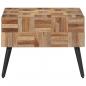 Preview: Couchtisch Grau 55x55x40 cm Recyceltes Massivholz Teak