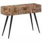 Preview: ARDEBO.de - Konsolentisch 110x34x80 cm Recyceltes Massivholz Teak