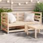 Preview: ARDEBO.de - Garten-Ecksofas 2 Stk. 70x70x67 cm Massivholz Kiefer