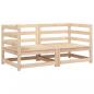 Preview: Garten-Ecksofas 2 Stk. 70x70x67 cm Massivholz Kiefer