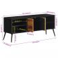 Preview: TV-Schrank 112x31x45 cm Recyceltes Massivholz Teak