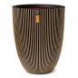 Preview: Capi Vase Groove Elegant 46x58 cm Schwarz und Golden