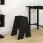 Preview: Hocker 2 Stk. Schwarz 40x40x60 cm Massivholz Kiefer