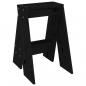 Preview: Hocker 2 Stk. Schwarz 40x40x60 cm Massivholz Kiefer