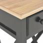 Preview: Beistelltisch Schwarz 27 x 27 x 65,5 cm Holz