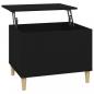 Preview: Couchtisch Schwarz 60x44,5x45 cm Holzwerkstoff