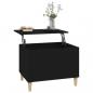 Preview: Couchtisch Schwarz 60x44,5x45 cm Holzwerkstoff